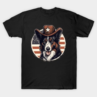 Patriotic Collie T-Shirt